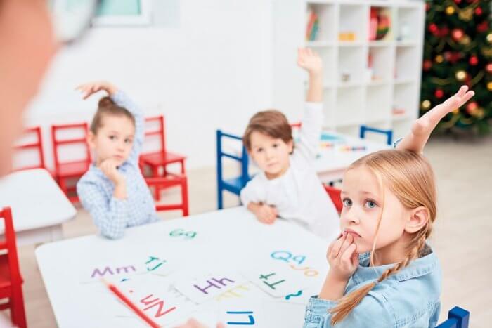 Niños en aula