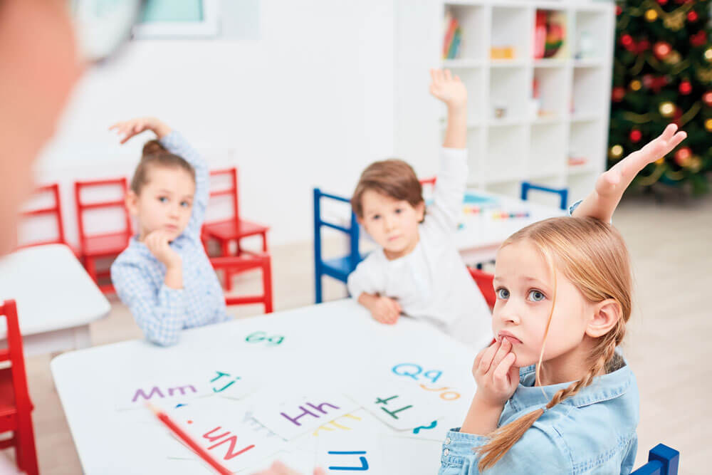 Niños en aula