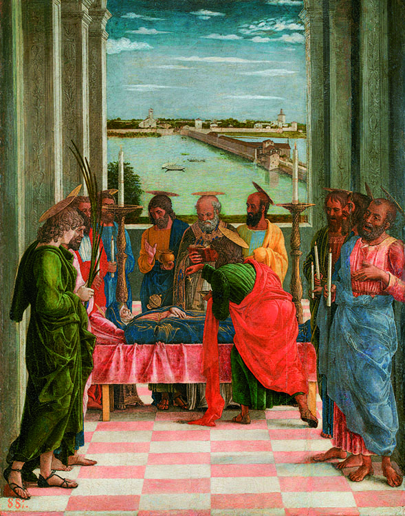 El Transito de la Virgen de Andrea Mantegna