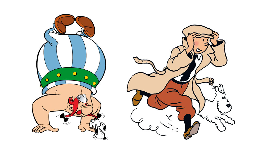 Cómics: Obélix y tintín