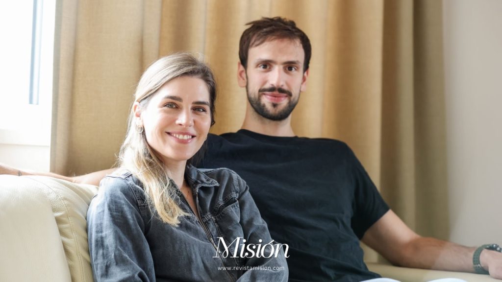 Marcos Delía junto a su mujer Julia