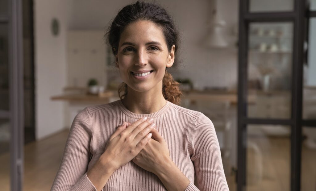 Mujer con corazón